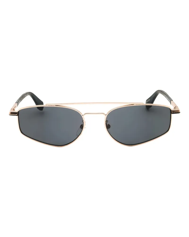 adidas Sonnenbrille mit geometrischem Gestell - Gold Gold