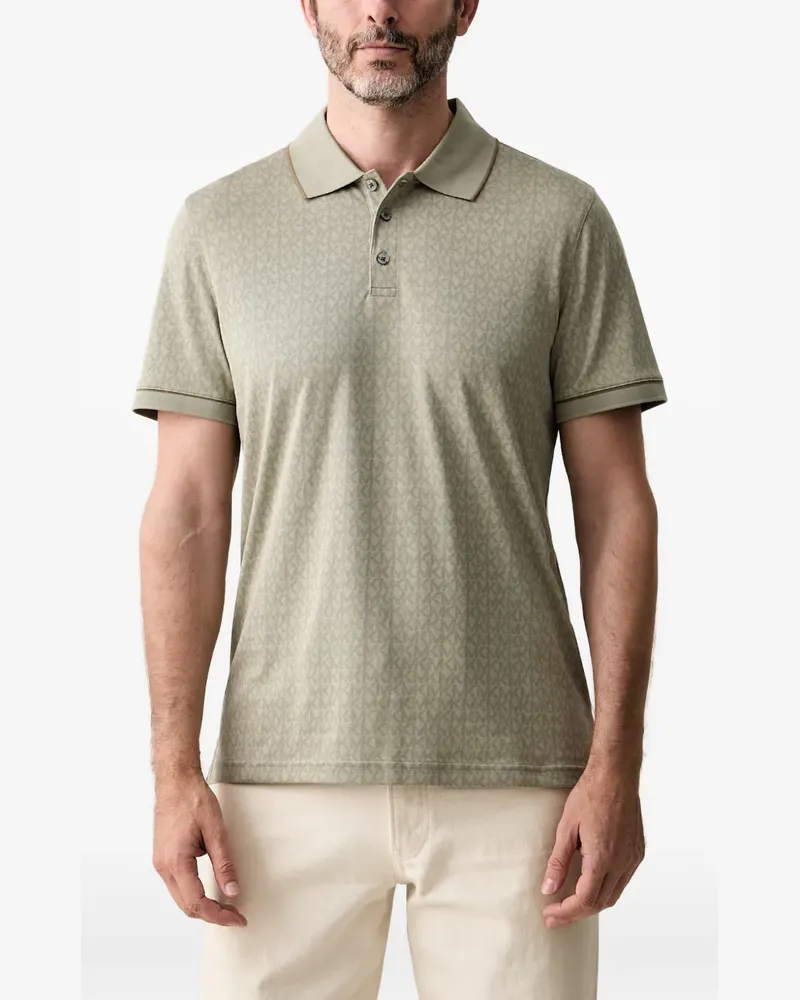 Michael Kors Poloshirt mit Logo-Print - Grün Grün