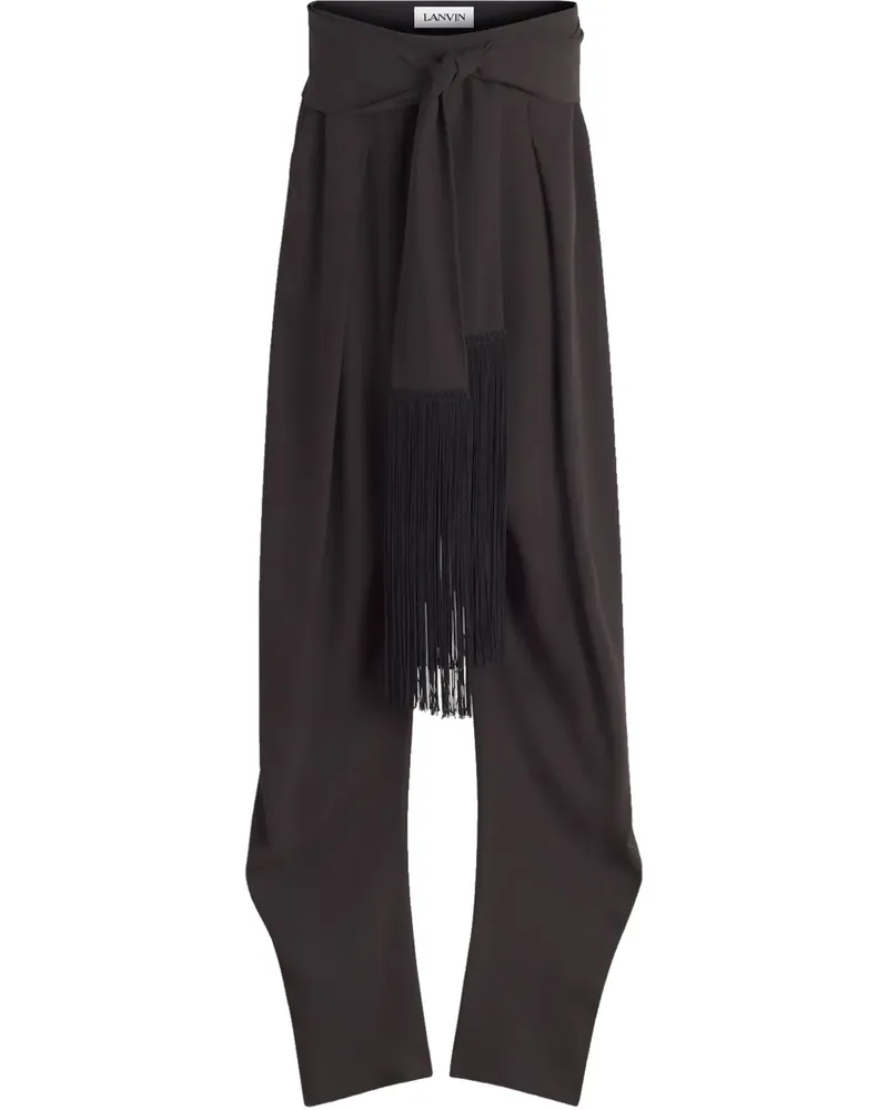 Lanvin Tapered-Hose im Layering-Look - Braun Braun