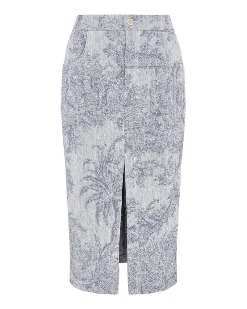 Lorena Antoniazzi Rock mit Schlitz - Grau Grau