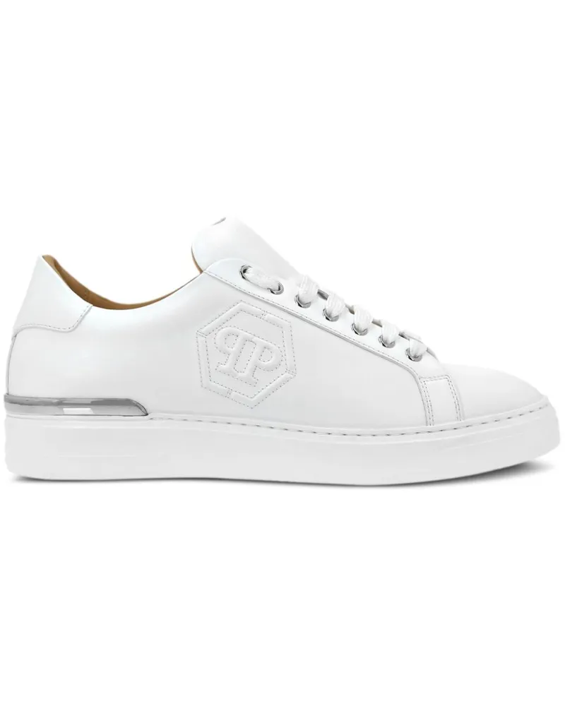 Philipp Plein Sneakers mit Prägung - Weiß Weiß