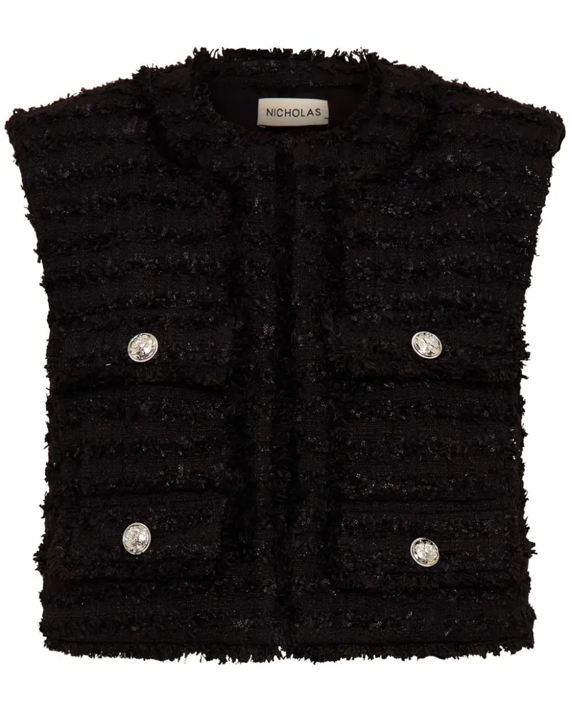 NICHOLAS Emersyn Weste - Schwarz Schwarz