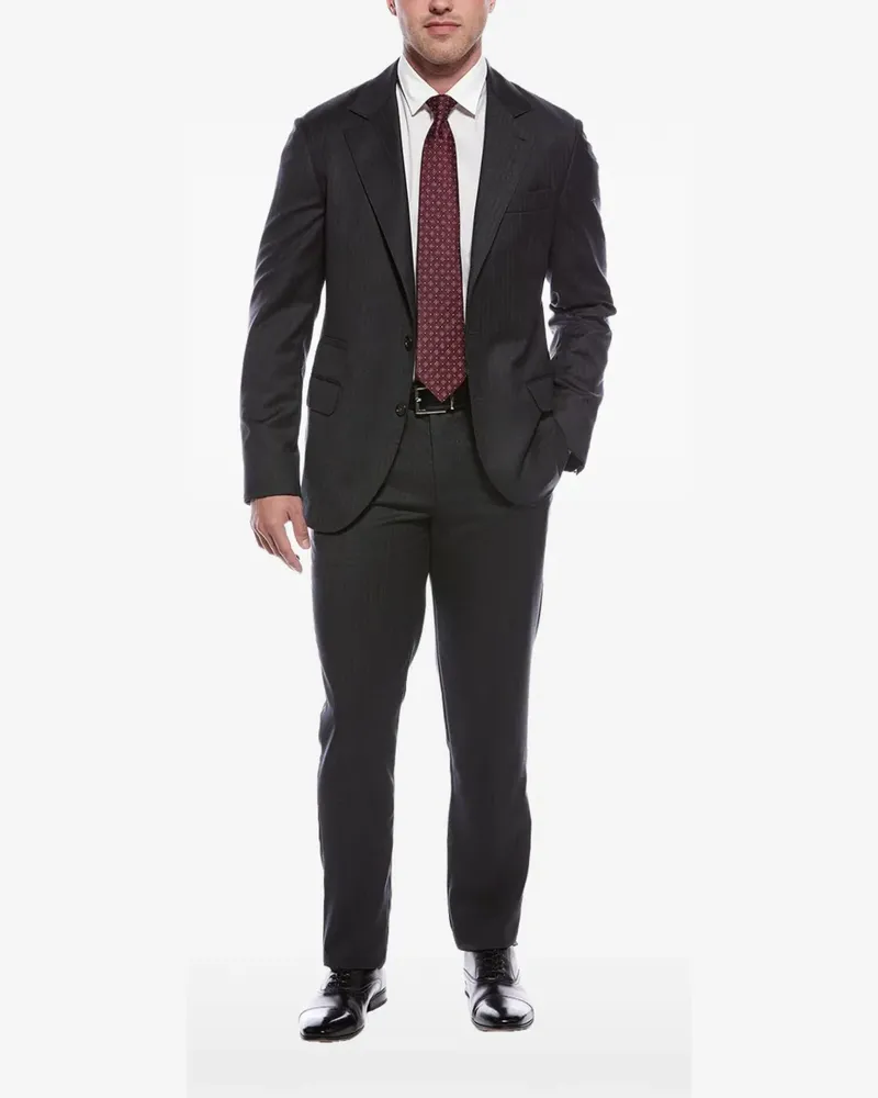 Brunello Cucinelli Jackett mit Nadelstreifen - Grau Grau