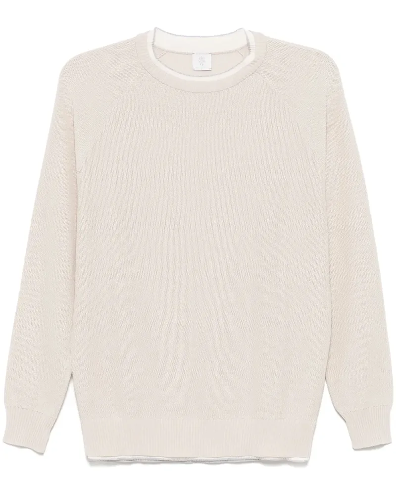 Eleventy Pullover mit Rundhalsausschnitt - Nude Nude