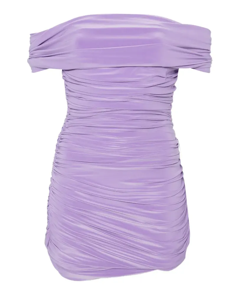 Norma Kamali Minikleid mit Raffungen - Violett Violett
