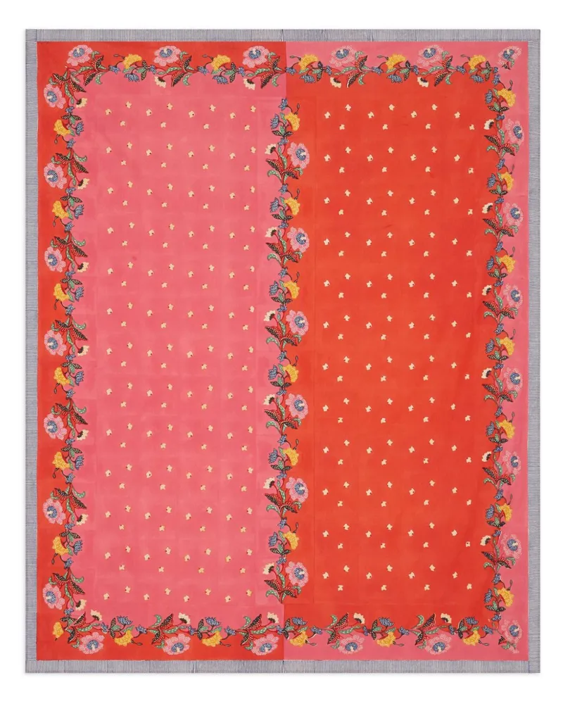 Lisa Corti Tischdecke mit Blumen-Print Rosa