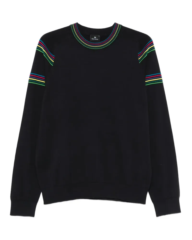 Paul Smith Pullover mit gestreiften Details - Schwarz Schwarz