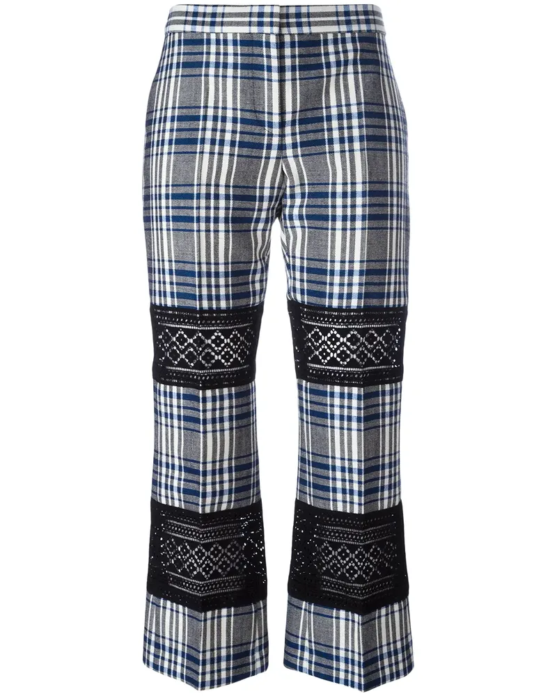 Alexander McQueen Cropped-Hose mit Spitze - Mehrfarbig Mehrfarbig