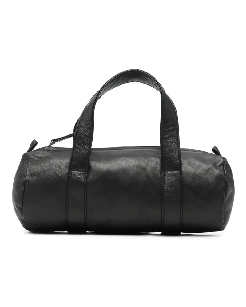 GIMAGUAS Tote Bag aus Leder in Zylinderform - Schwarz Schwarz