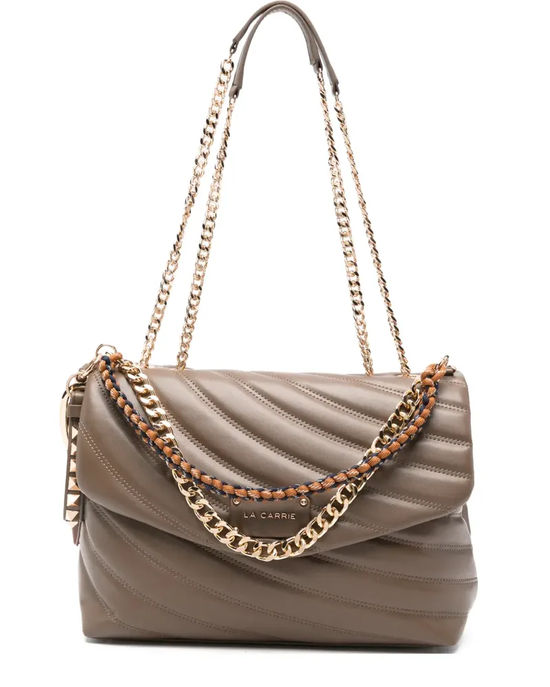 LA CARRIE Stitch & Spoon quilted shoulder bag - Braun Braun
