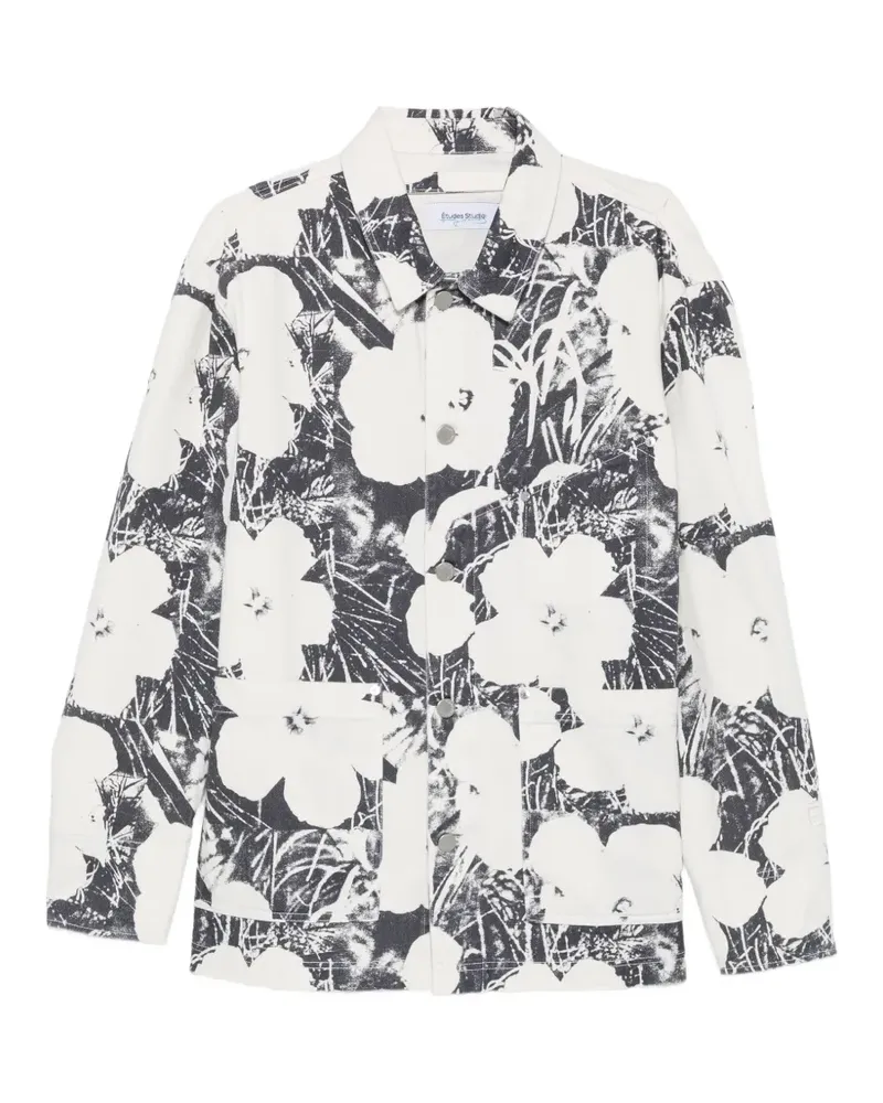 Études Studio Andy Warhol floral-print denim jacket - Weiß Weiß