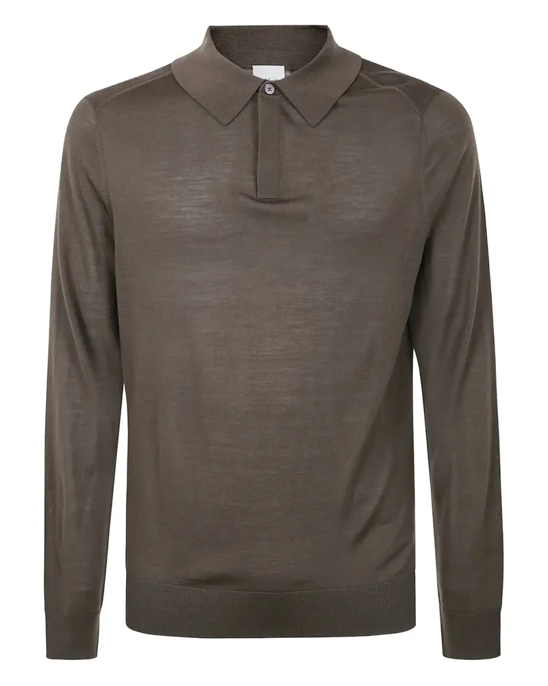Paul Smith Langärmeliges Poloshirt - Braun Braun