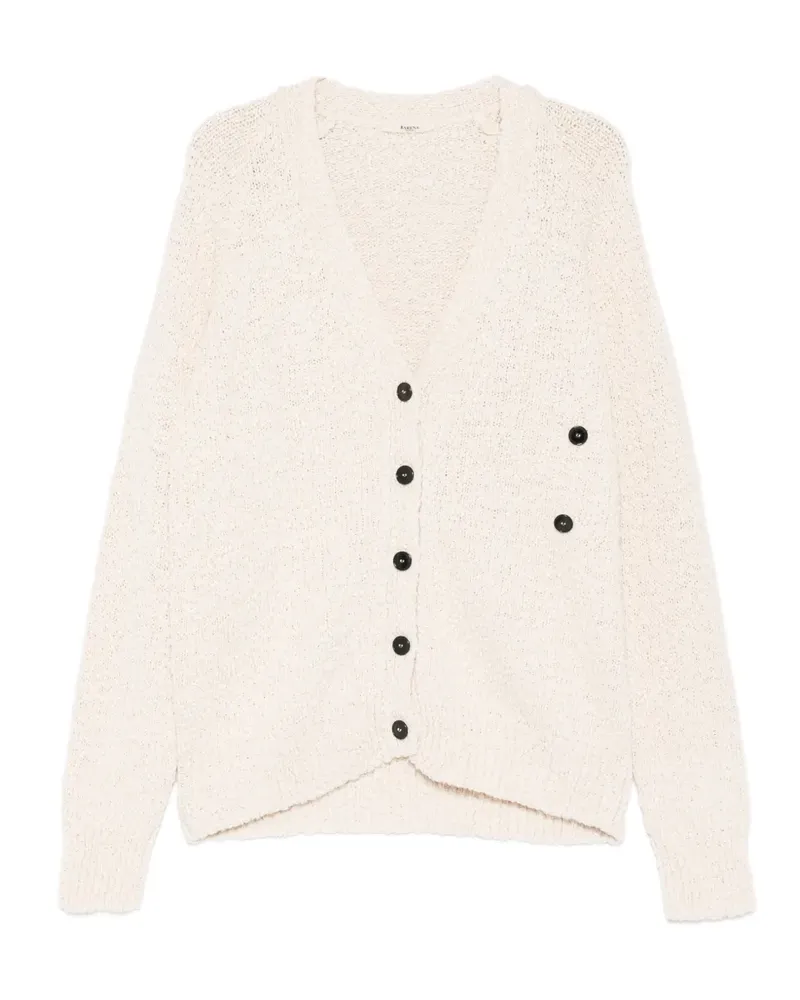BARENA Felicita Nodo V-neck button cardigan - Nude Nude