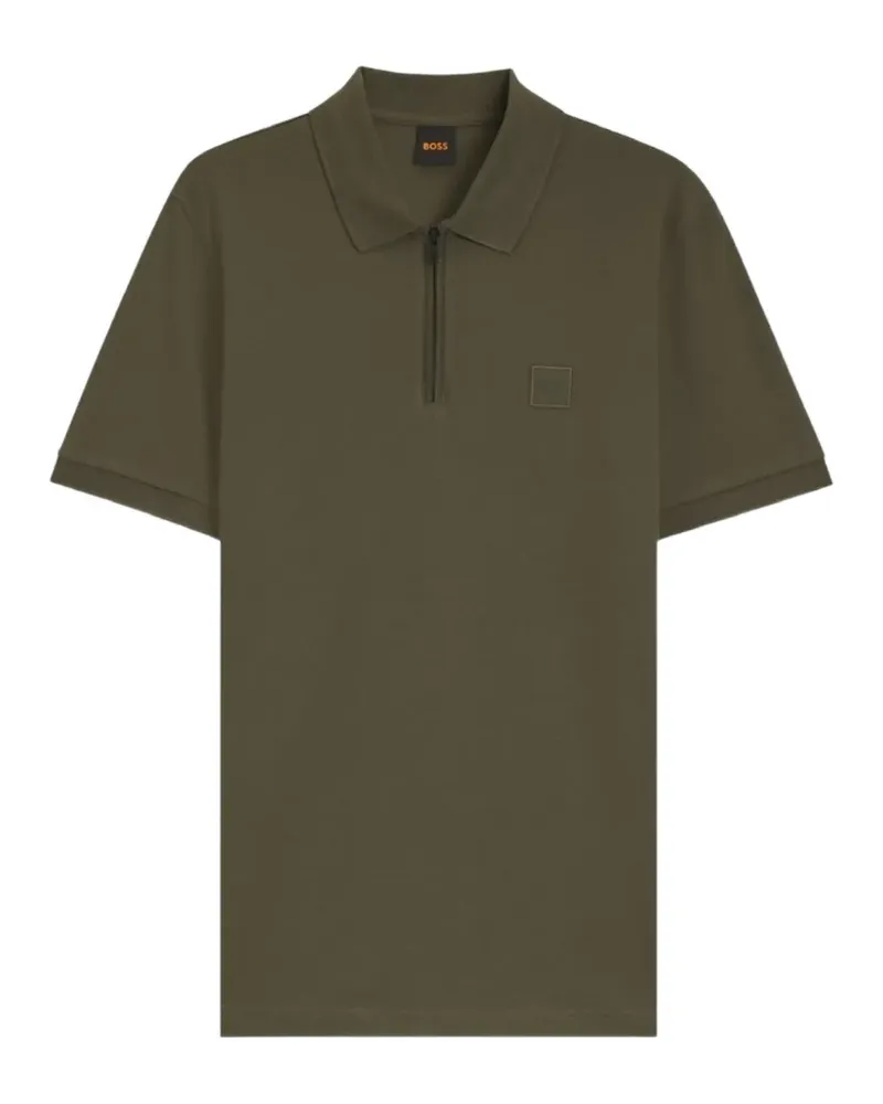 HUGO BOSS Poloshirt mit Reißverschluss - Grün Grün