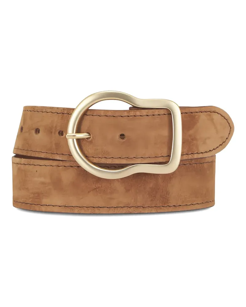 Dorothee Schumacher suede buckle belt - Nude Nude