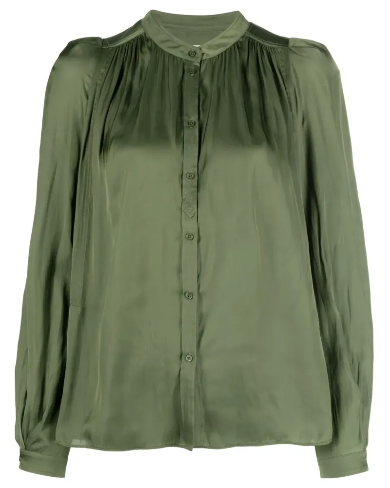 Zadig & Voltaire Tchin Hemd mit Satin-Finish - Grün Grün