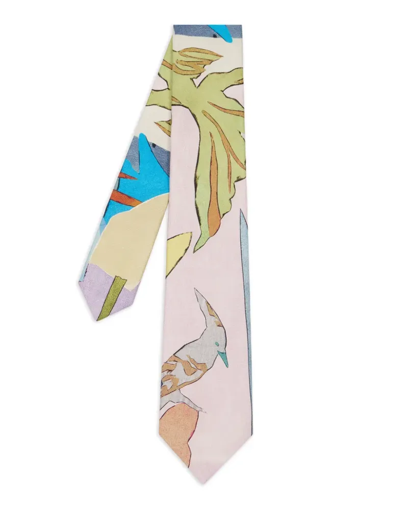 Paul Smith Krawatte mit River Collage-Print - Rosa Rosa