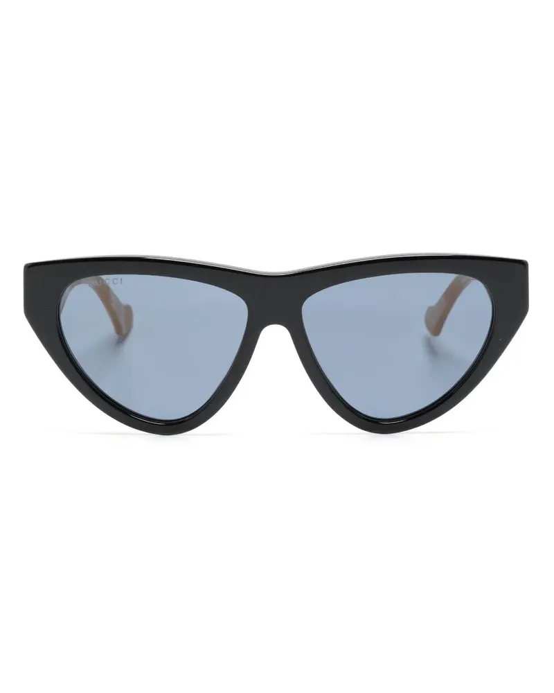 Gucci Sonnenbrille mit Cat-Eye-Gestell - Schwarz Schwarz