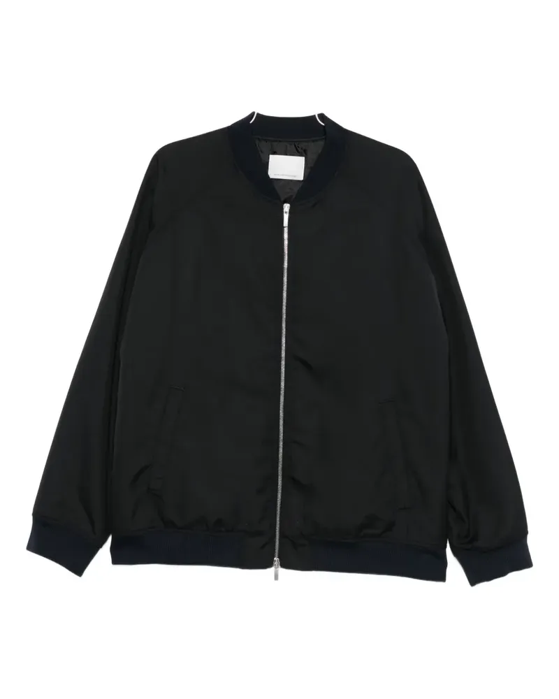 nine:inthe:morning zip-up bomber jacket - Schwarz Schwarz
