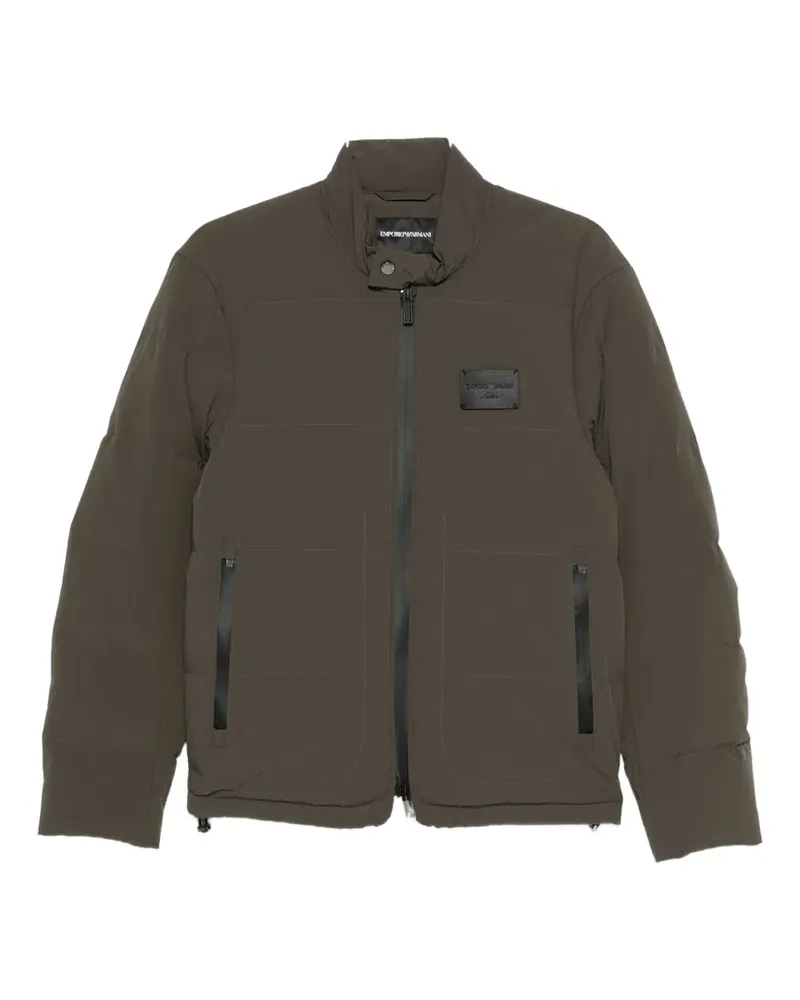 Emporio Armani zip-up padded coat - Grün Grün