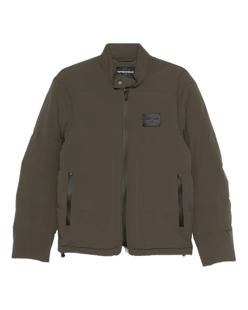 Emporio Armani Wattierter Mantel mit Reißverschluss - Grün Grün