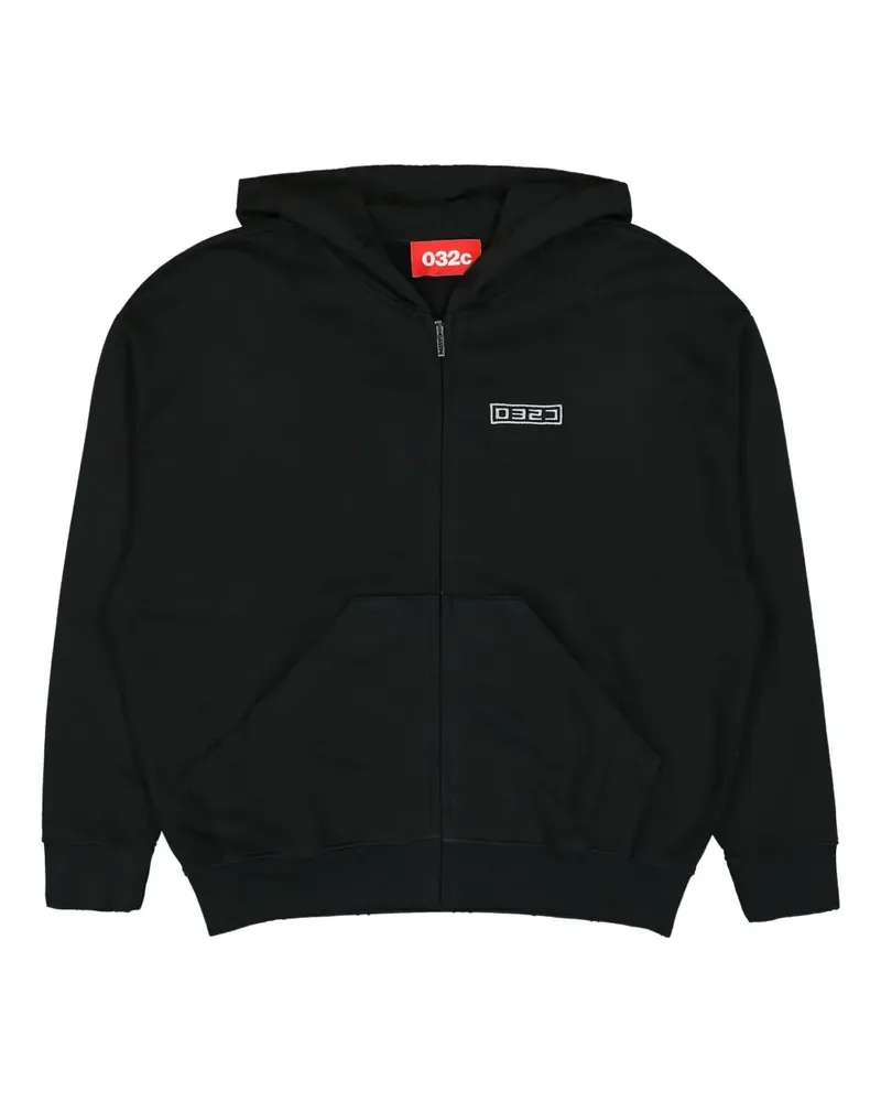 032c Routine Hoodie - Schwarz Schwarz
