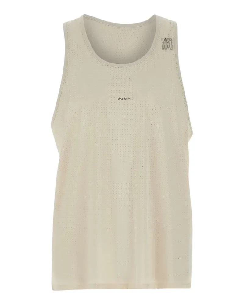 Satisfy Space‑O™ perforated pins-detail tank top - Nude Nude