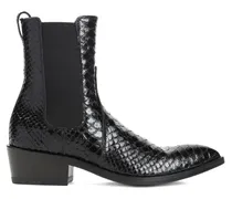 Strukturierte Stiefel - Schwarz