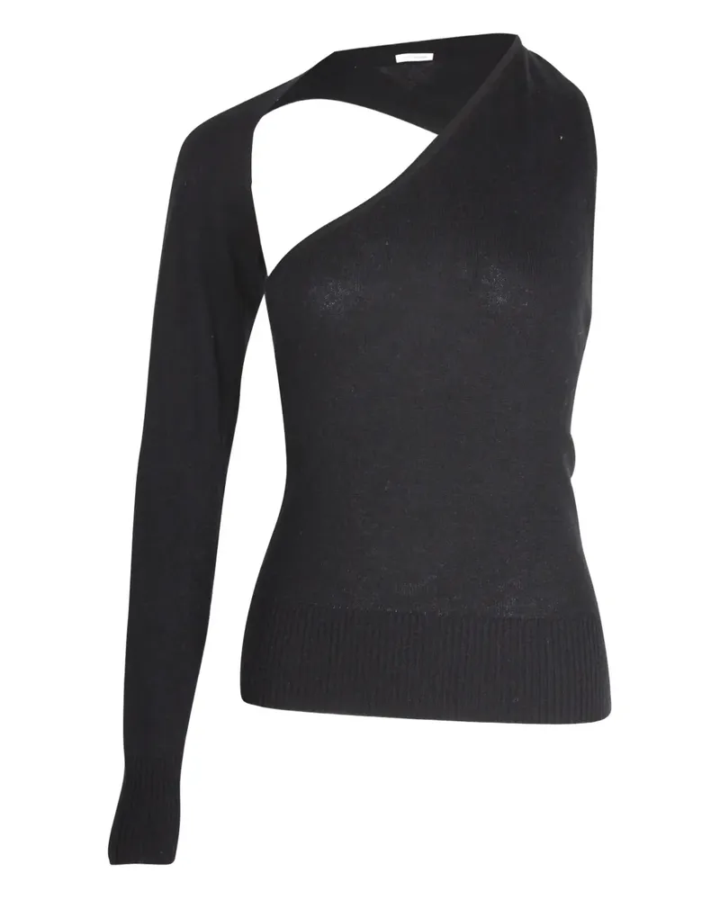 Christopher Esber one-shoulder knitted top - Schwarz Schwarz