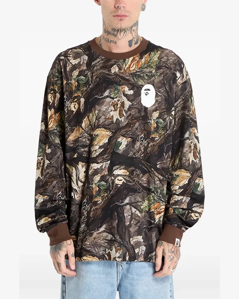 BAPE long-sleeve T-shirt - Braun Braun