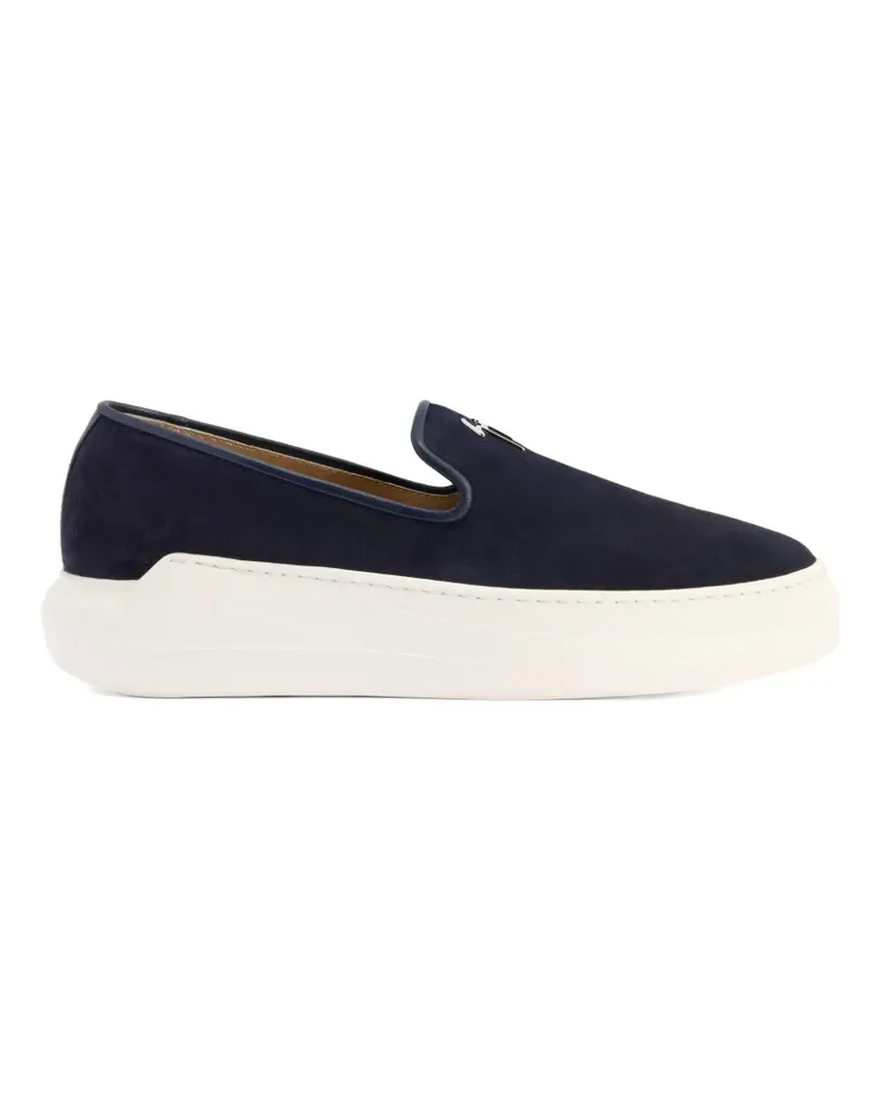 Giuseppe Zanotti Conley Loafer aus Velours - Blau Blau