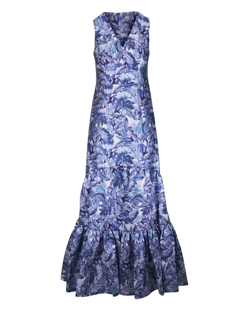 Sachin & Babi Rori Frozen floral-print maxi dress - Blau Blau