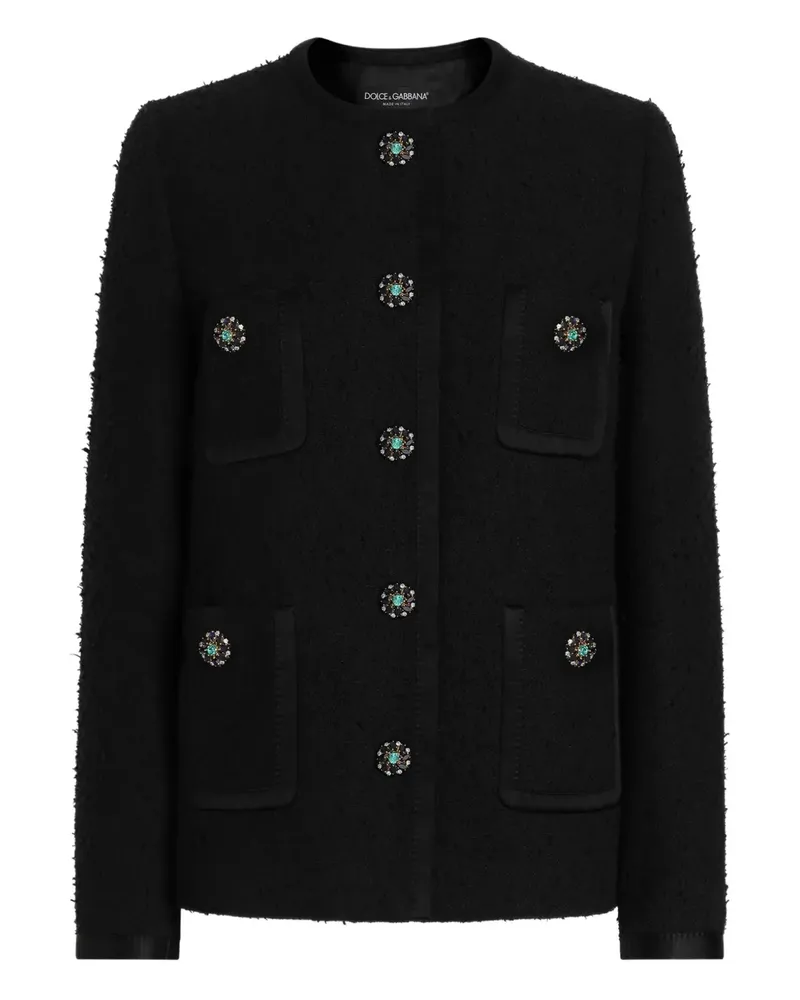 Dolce & Gabbana Verzierte Jacke - Schwarz Schwarz