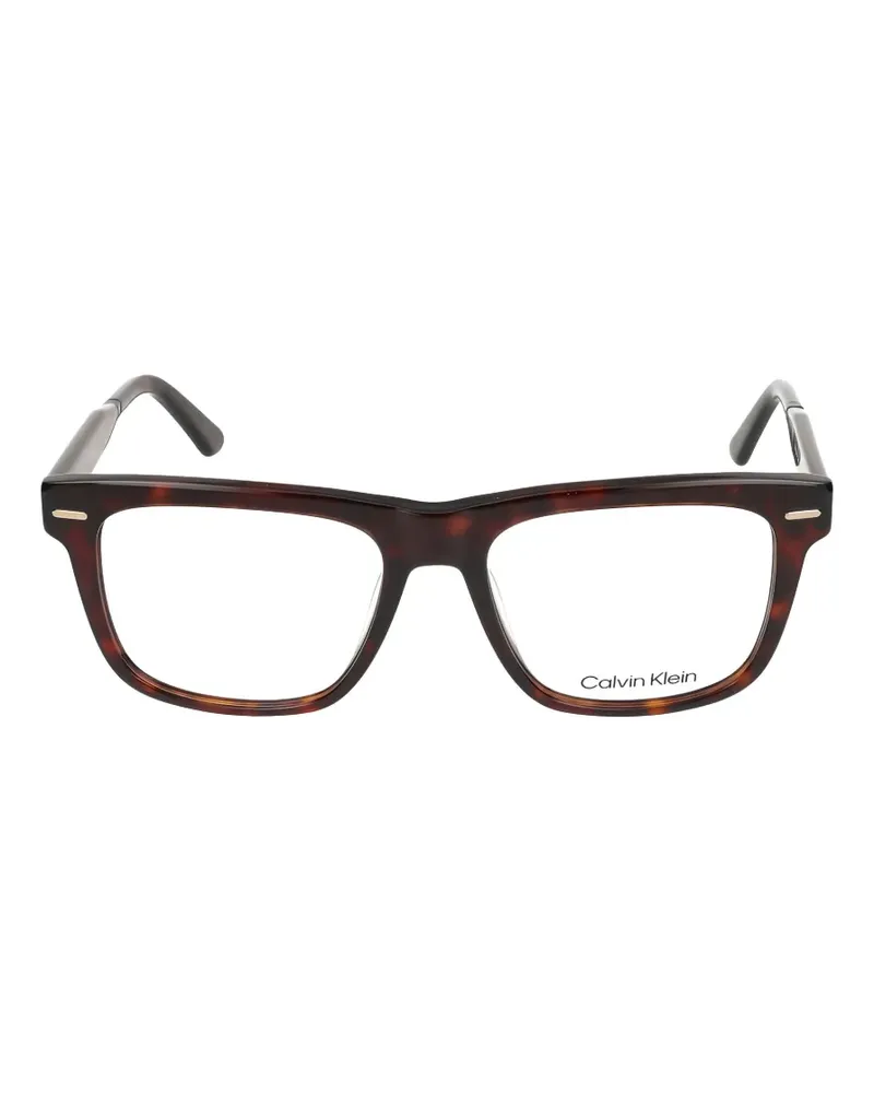 Calvin Klein tortoiseshell-effect glasses - Braun Braun
