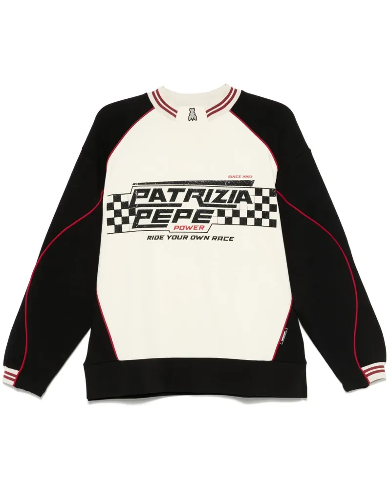 Patrizia Pepe Racing Sweatshirt - Nude Nude