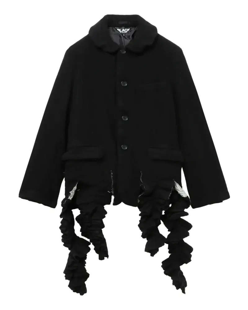 Comme des Garçons ruffled jacket - Schwarz Schwarz