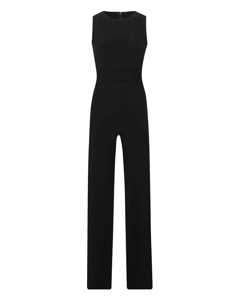 Norma Kamali Jumpsuit mit kurzen Ärmeln - Schwarz Schwarz