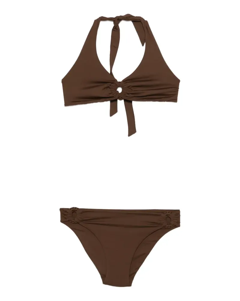 FISICO-Cristina Ferrari Bikini mit Knoten - Braun Braun