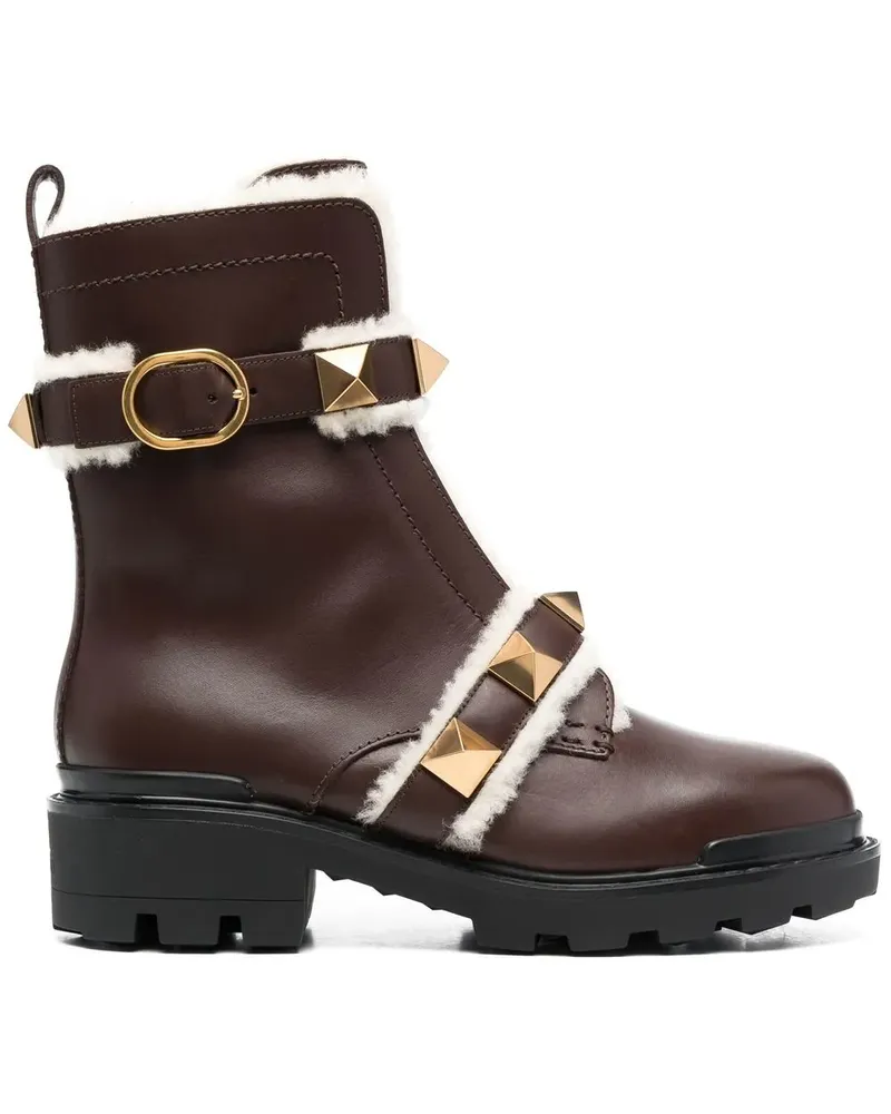 Valentino Garavani Verzierte Stiefeletten - Braun Braun