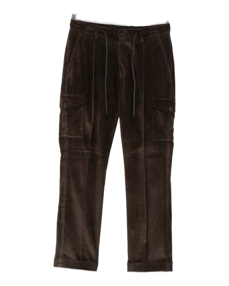 Gran Sasso corduroy drawstring cargo pants - Braun Braun
