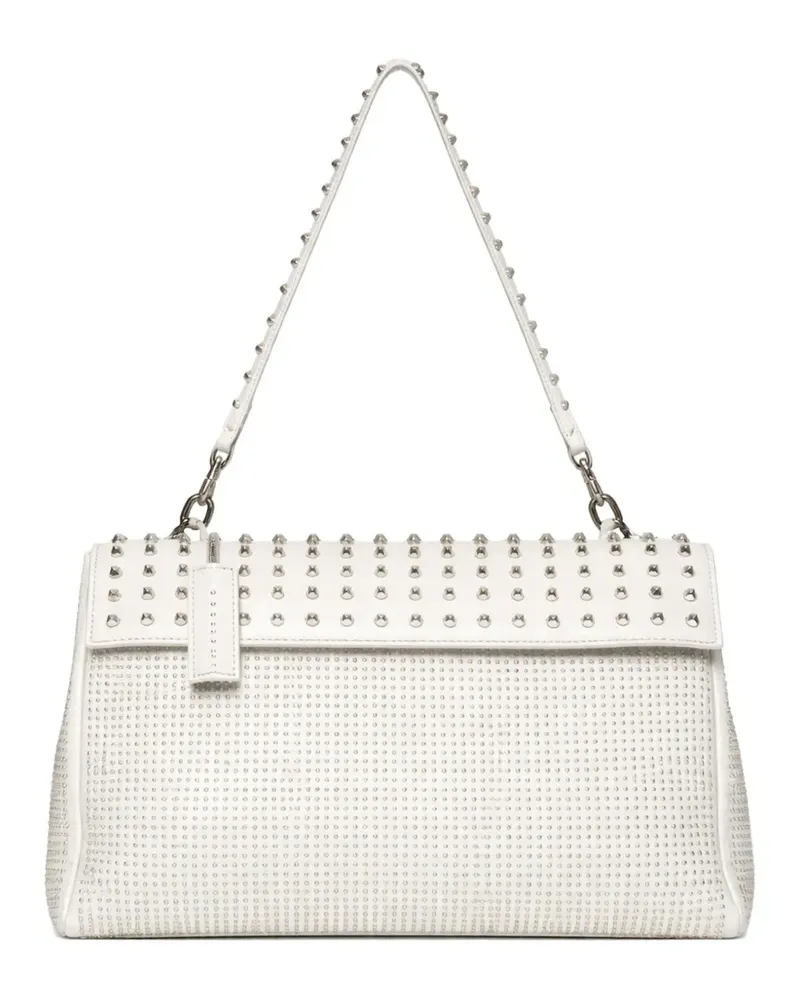 John Richmond studded shoulder bag - Weiß Weiß