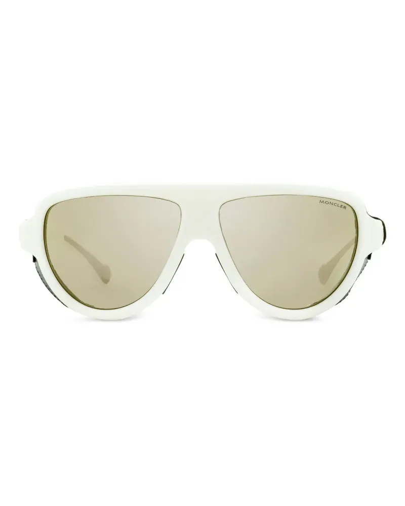Moncler ML0089' Sonnenbrille - Weiß Weiß