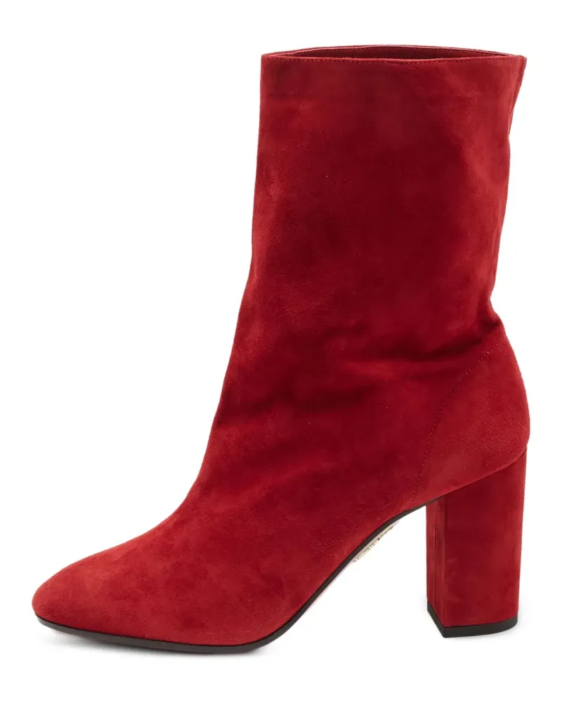 Aquazzura Boogie Slouch-Stiefeletten - Rot Rot