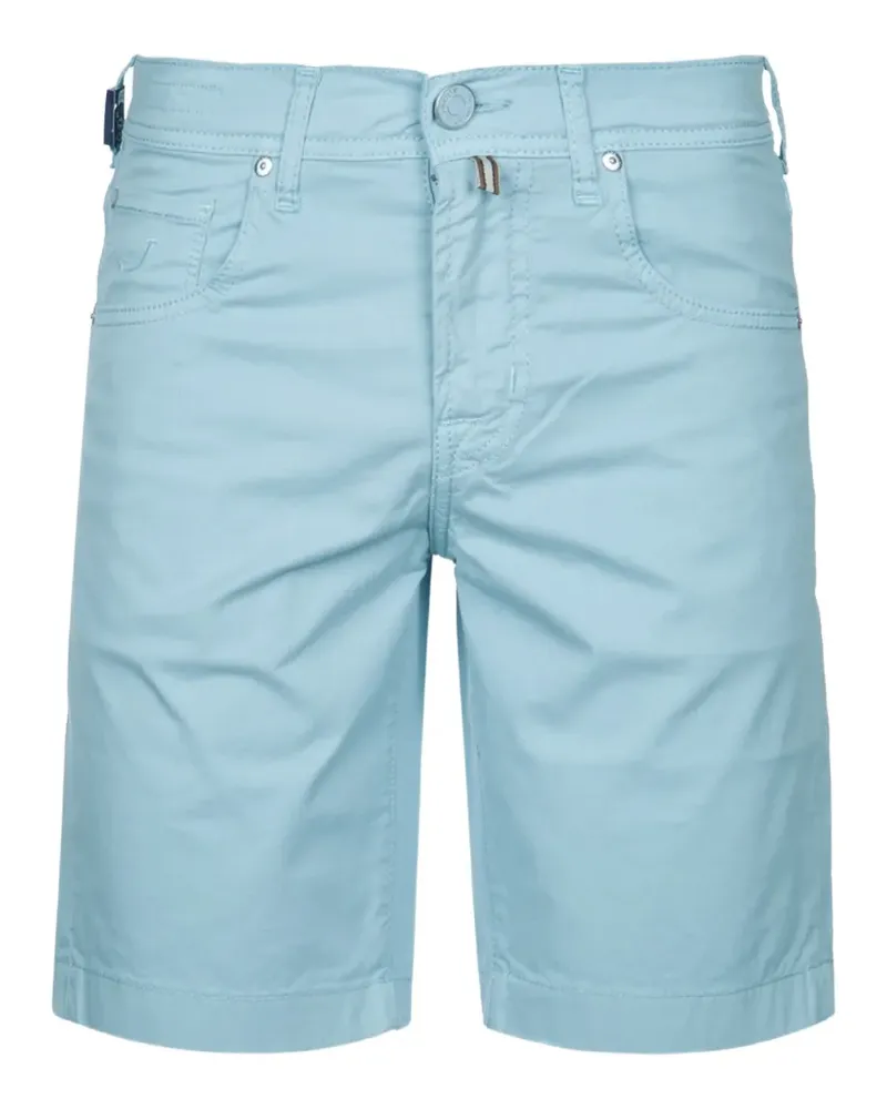 Jacob Cohën logo-patch five-pocket shorts - Blau Blau