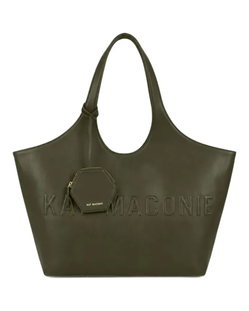 Kat Maconie large Brooklyn logo-embossed shoulder bag - Grün Grün