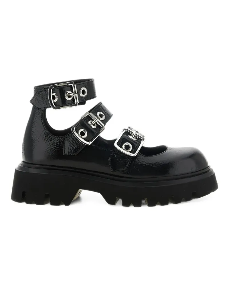 Vivienne Westwood Bacchus three-strap Mary Jane - Schwarz Schwarz