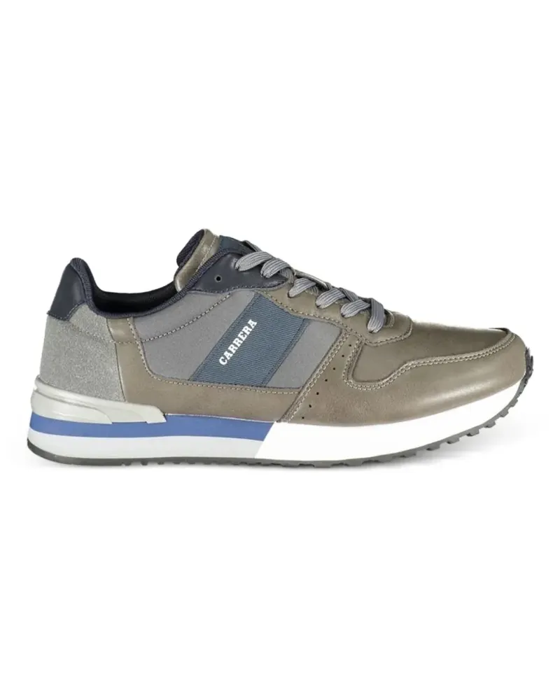 Carrera lace-up panelled leather sneakers - Braun Braun