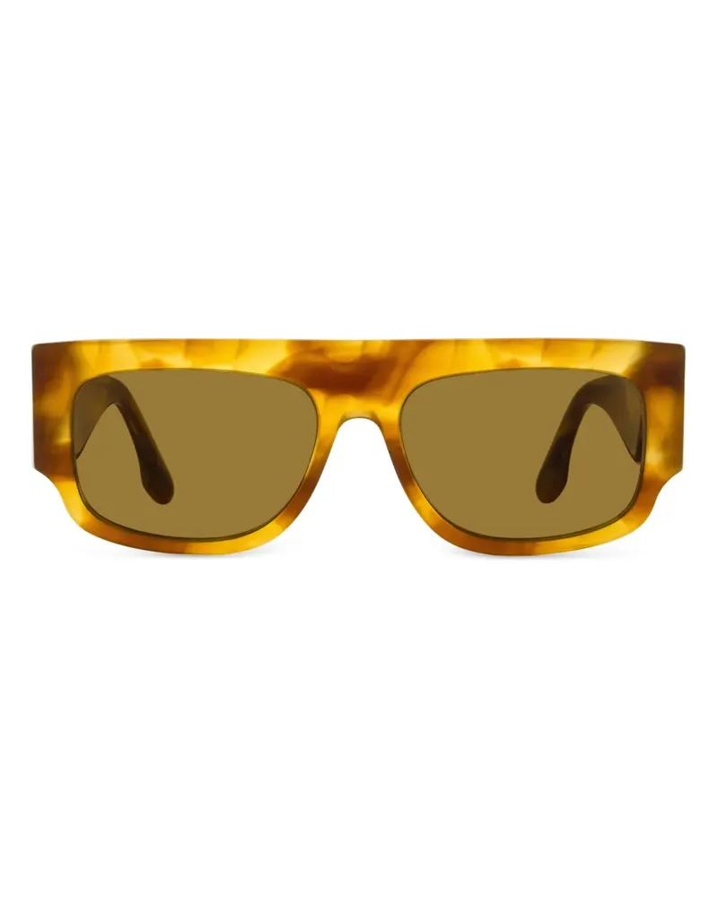 Victoria Beckham Sonnenbrille mit eckigem Gestell - Gelb Gelb