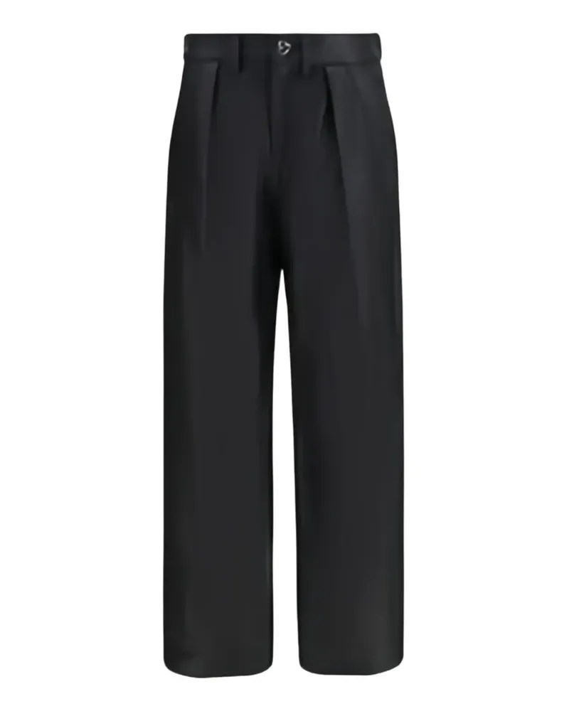 Kristina Ti pleated wide-leg trousers - Schwarz Schwarz