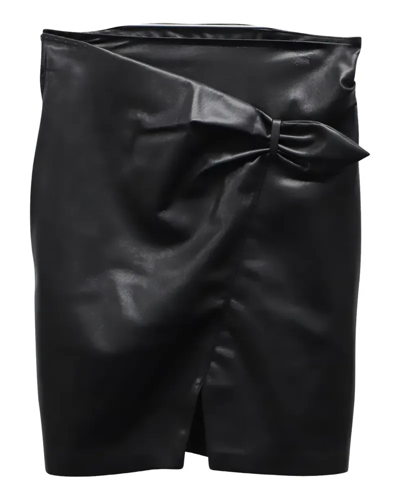 Nanushka faux-leather wrap skirt - Schwarz Schwarz